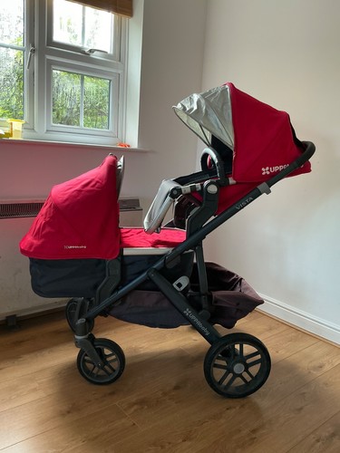 Uppababy vista red pram - vista,
